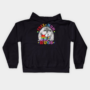 Gay Lgbt Pride Mama Bear For Women Free Mom Hugs Kids Hoodie